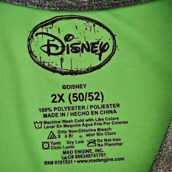 Disney Goofy Weightlifting Size 2XL 50/52 Bodybuilder T-Shirt Short Sleeve Gray - Picture 4 of 7